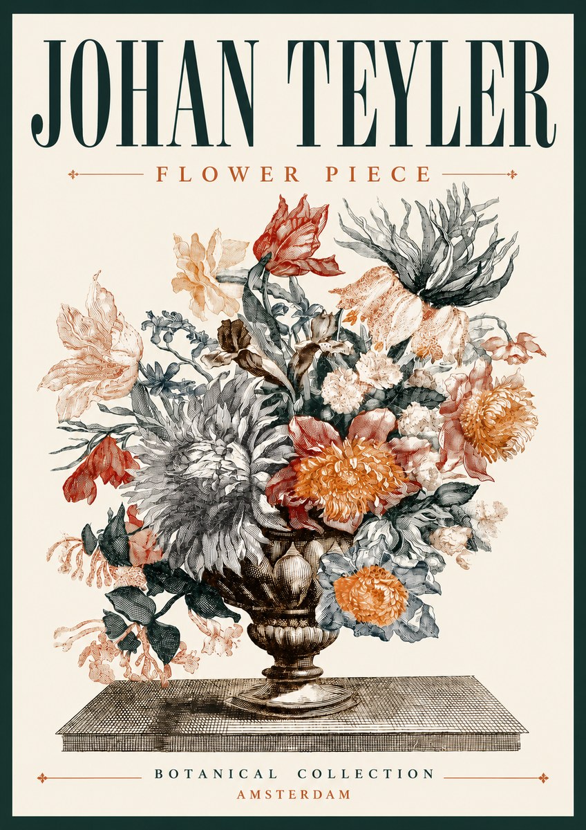 Johan Teyler Flower Piece No6 - Plakat