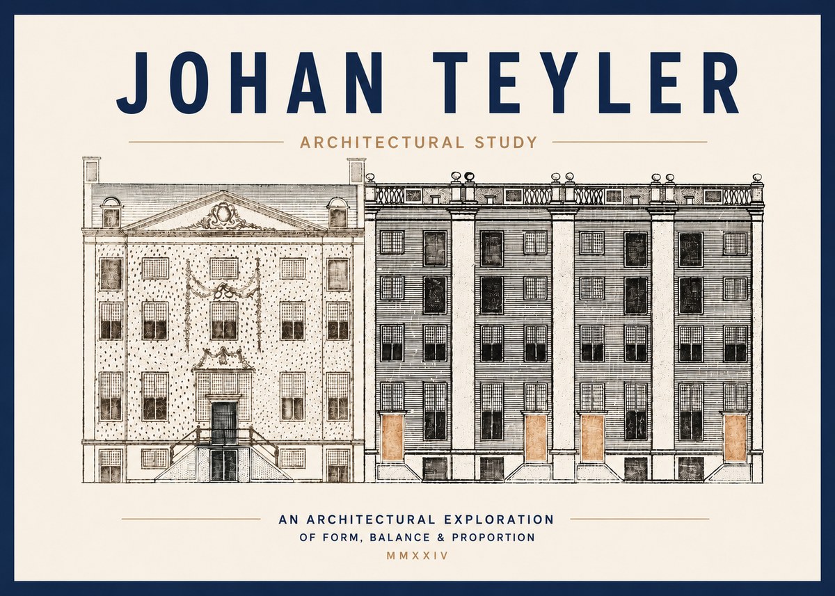 Johan Teyler Architectural Study IV No3 - Plakat
