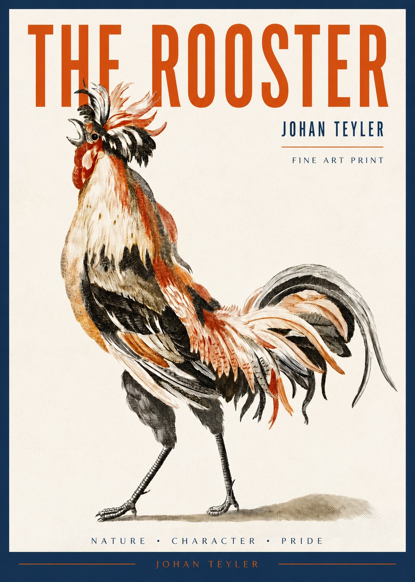 Johan Teyler The Rooster No2 - Plakat