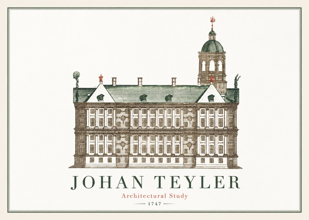 Johan Teyler Architectural Study V No2 - Plakat