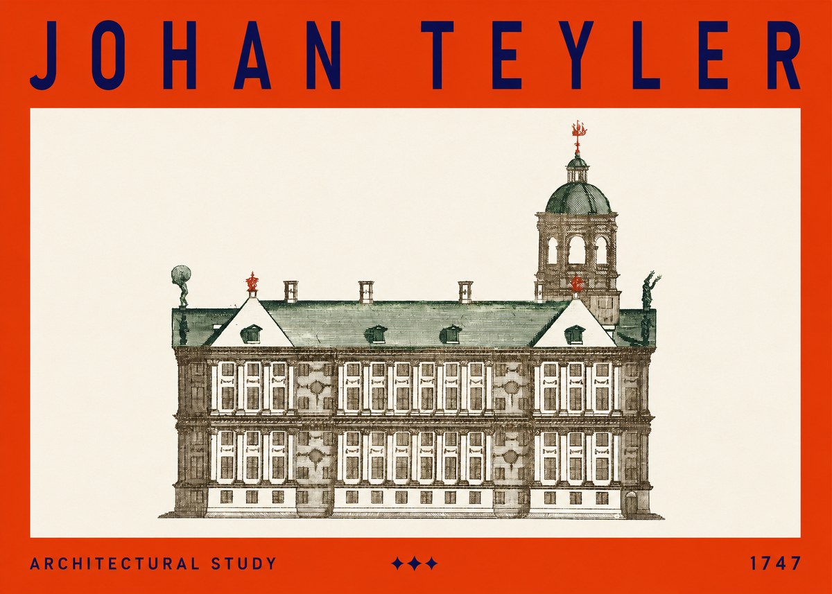 Johan Teyler Architectural Study V No3 - Plakat