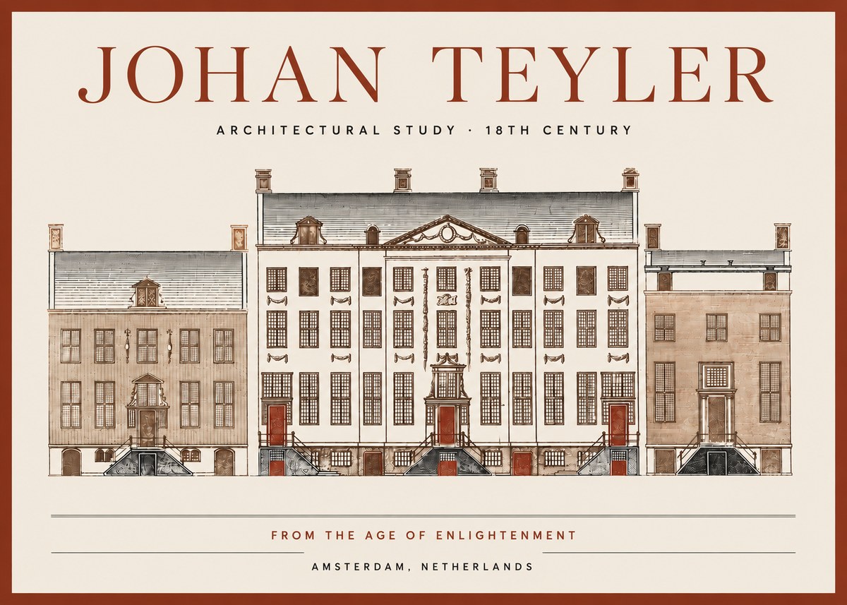 Johan Teyler Architectural Study VII No4 - Plakat