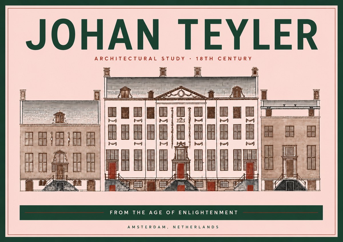 Johan Teyler Architectural Study VII No5 - Plakat