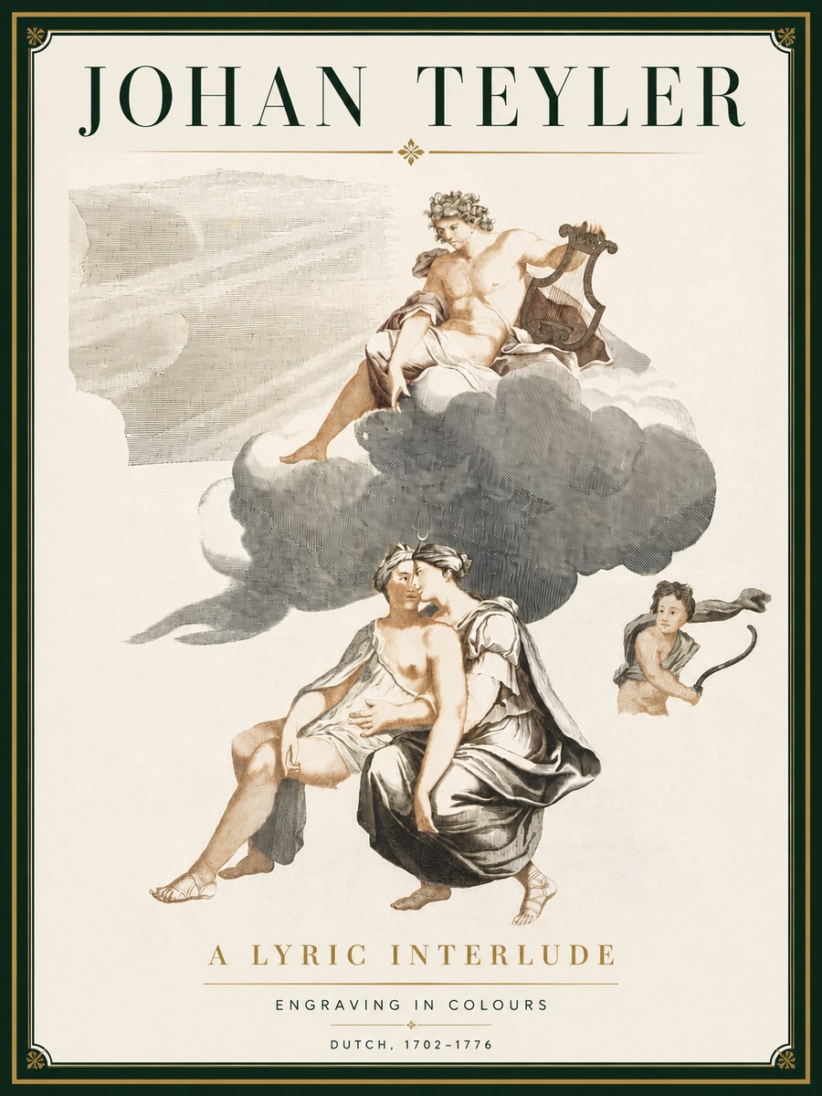 Johan Teyler Allegory of Music and Love No5 - Plakat