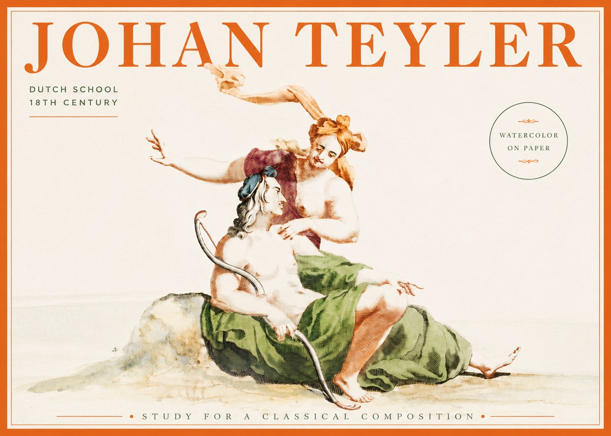 Johan Teyler Study for a Classical Composition No3 - Plakat