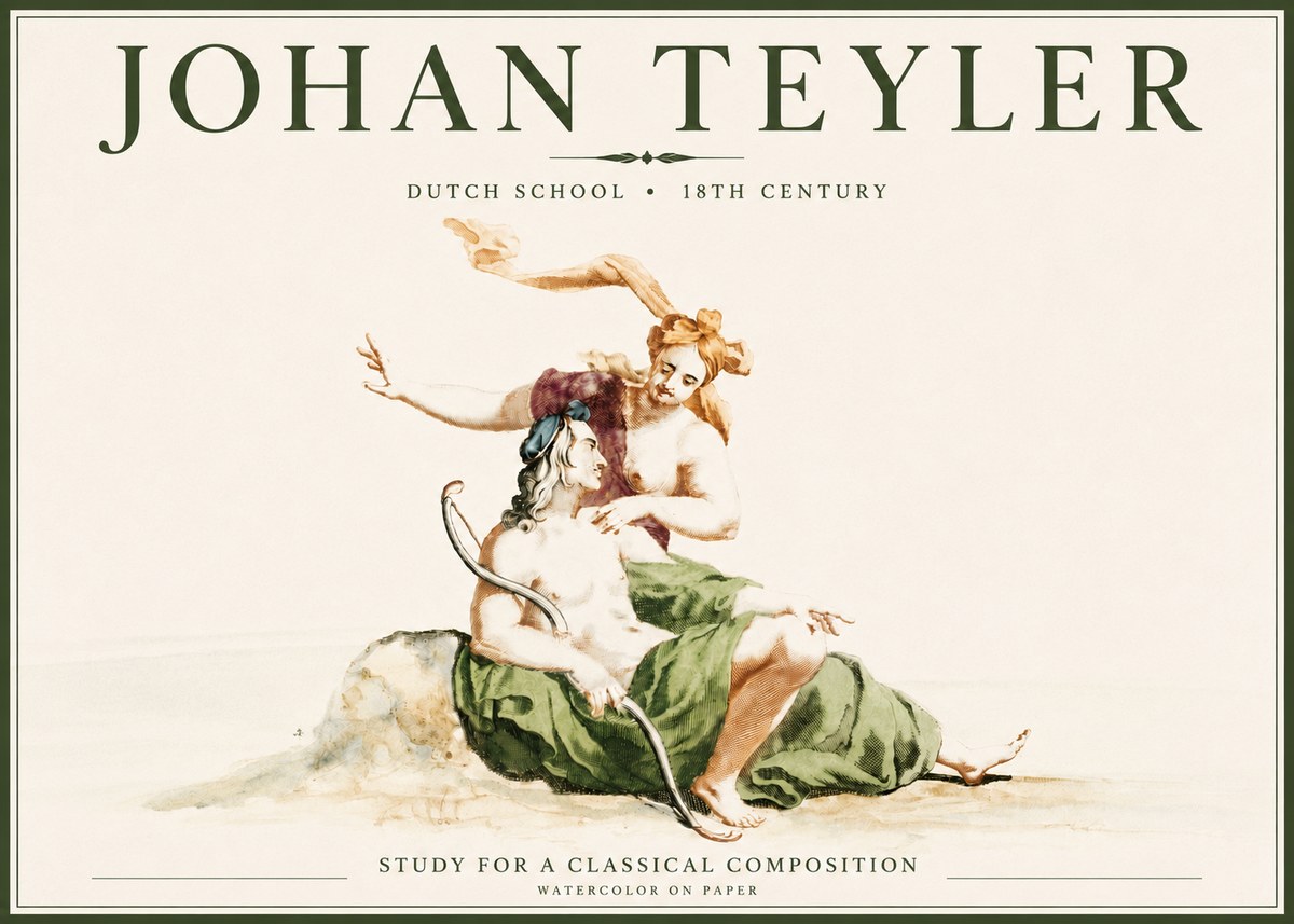 Johan Teyler Study for a Classical Composition No4 - Plakat