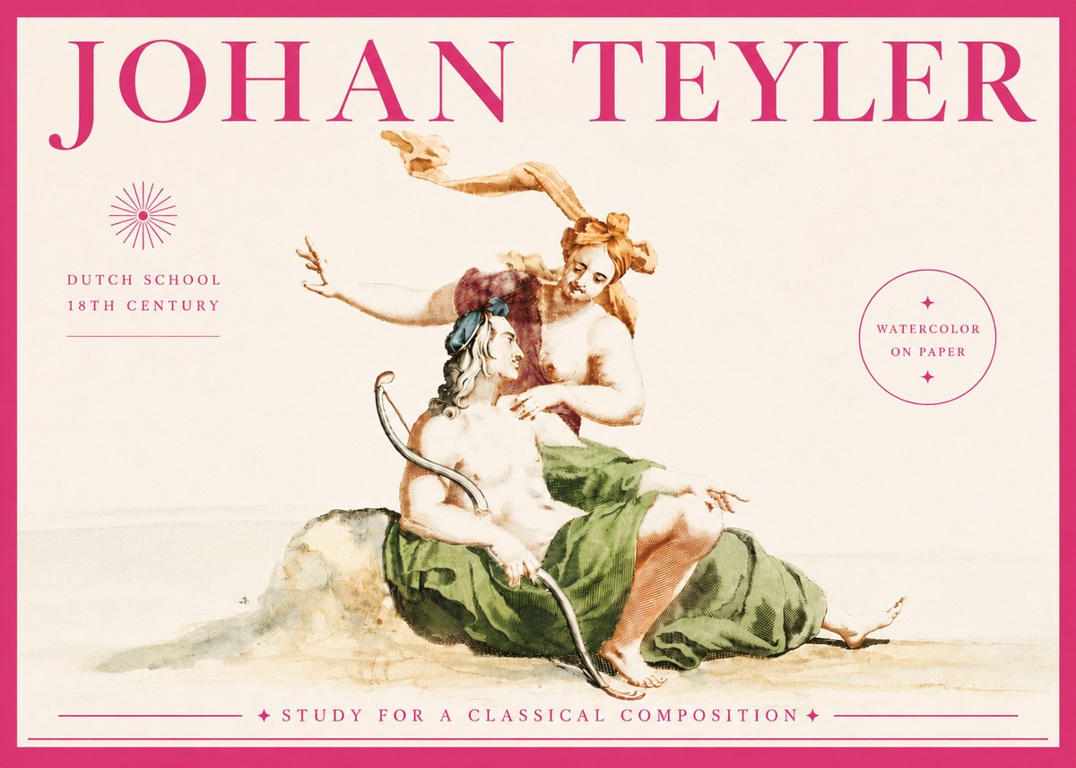 Johan Teyler Study for a Classical Composition No5 - Plakat