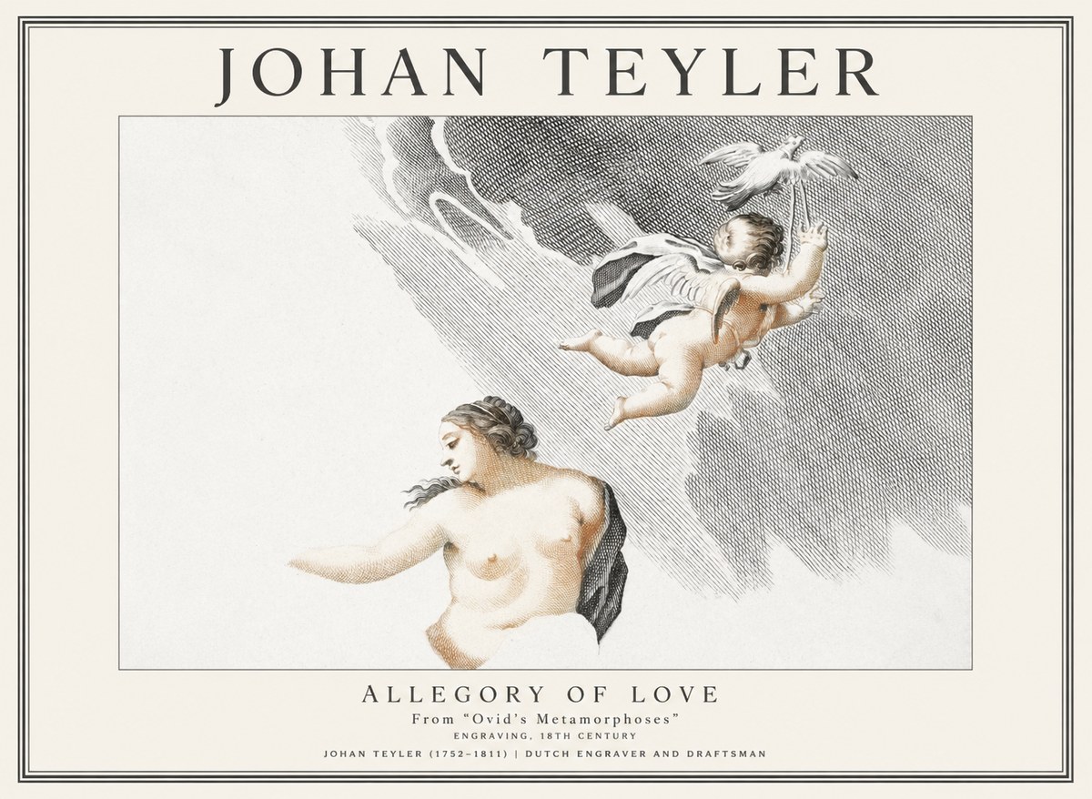 Johan Teyler Allegory of Love No1 - Plakat