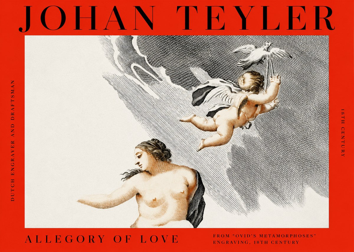 Johan Teyler Allegory of Love No2 - Plakat