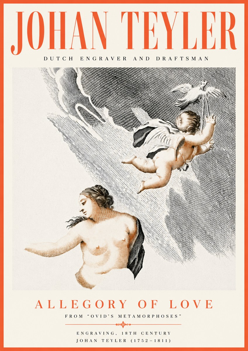 Johan Teyler Allegory of Love No6 - Plakat