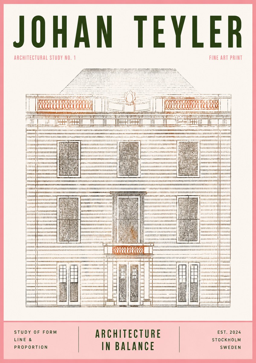 Johan Teyler Architectural Study No. 1 II No3 - Plakat