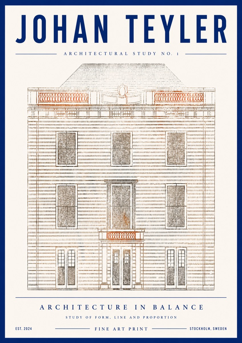 Johan Teyler Architectural Study No. 1 II No4 - Plakat