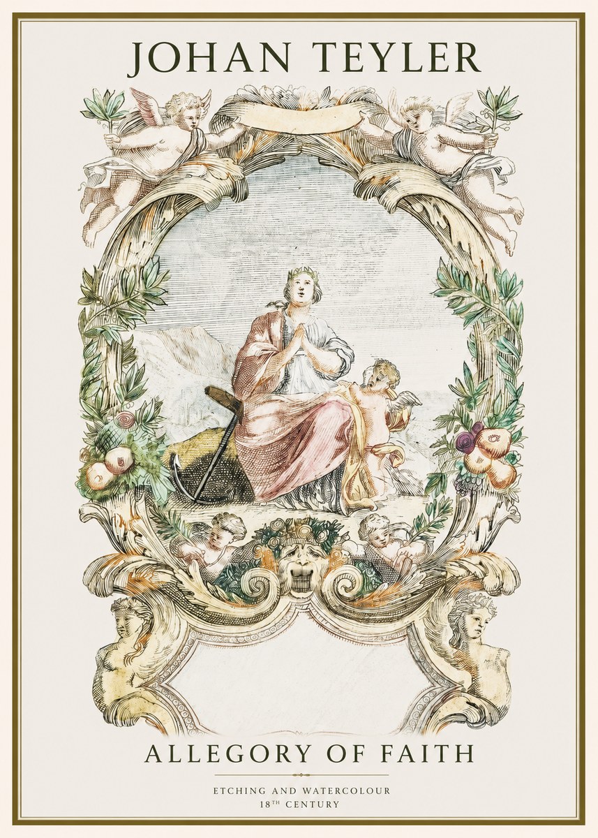 Johan Teyler Allegory of Faith No1 - Plakat