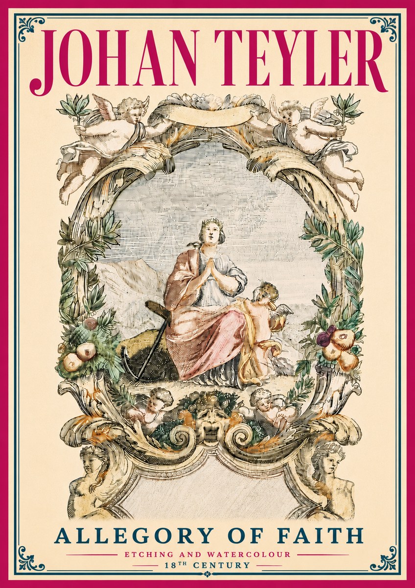 Johan Teyler Allegory of Faith No5 - Plakat