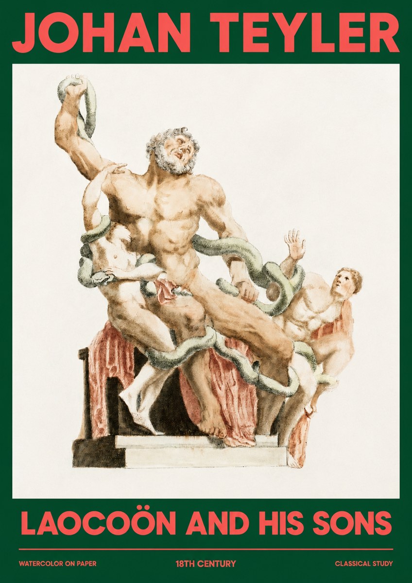 Johan Teyler The Laocoön Group No4 - Plakat