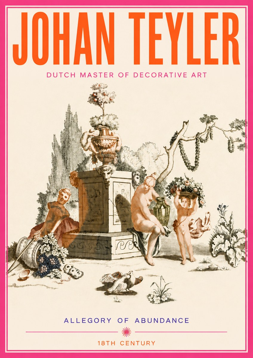 Johan Teyler Allegory of Abundance No4 - Plakat
