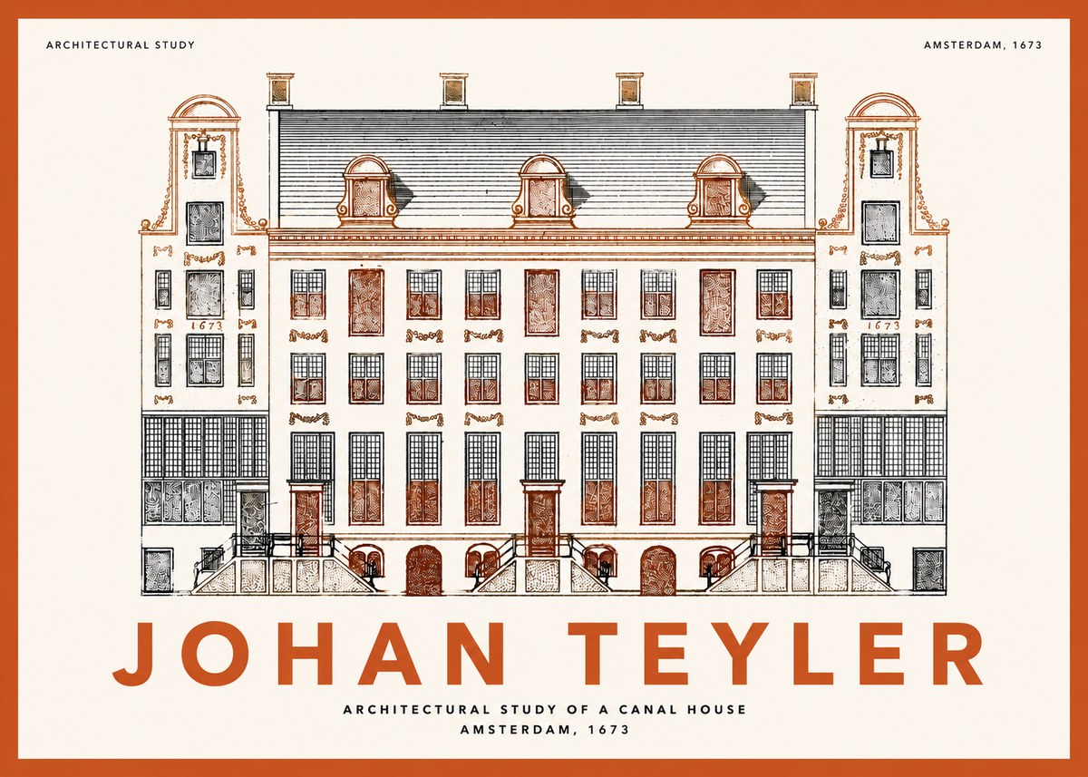Johan Teyler Architectural Study VIII No2 - Plakat
