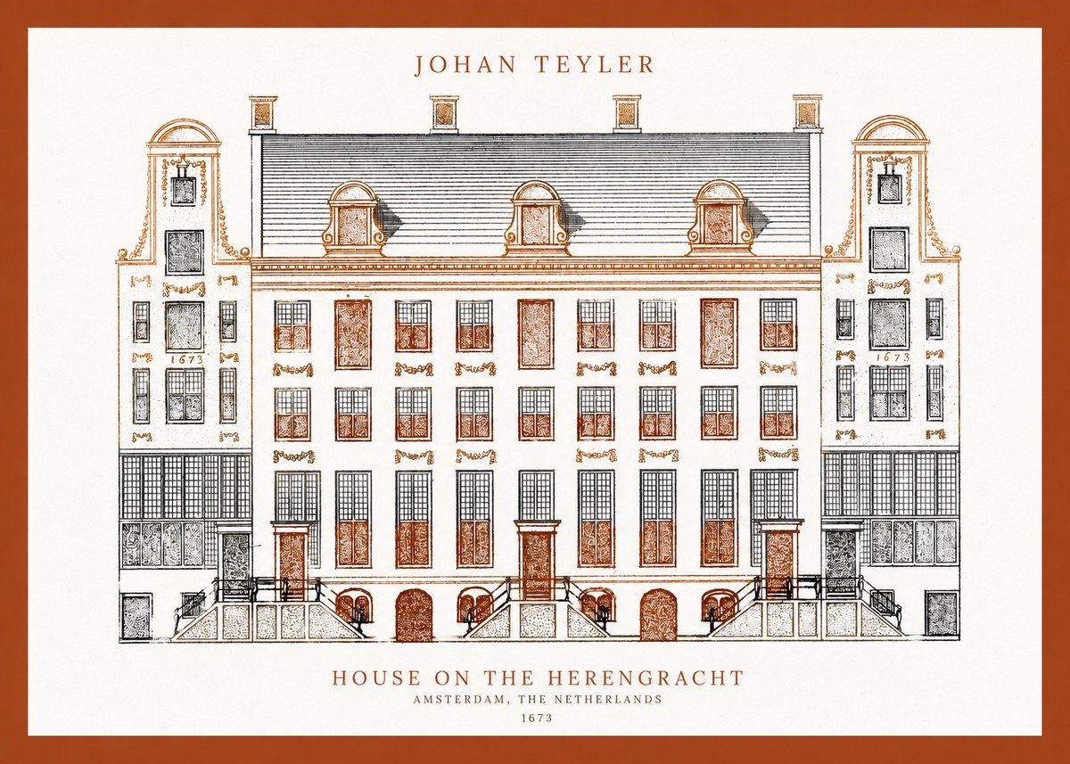 Johan Teyler Architectural Study VIII No4 - Plakat