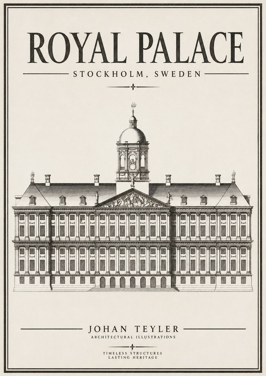 Johan Teyler Royal Palace No2 - Plakat