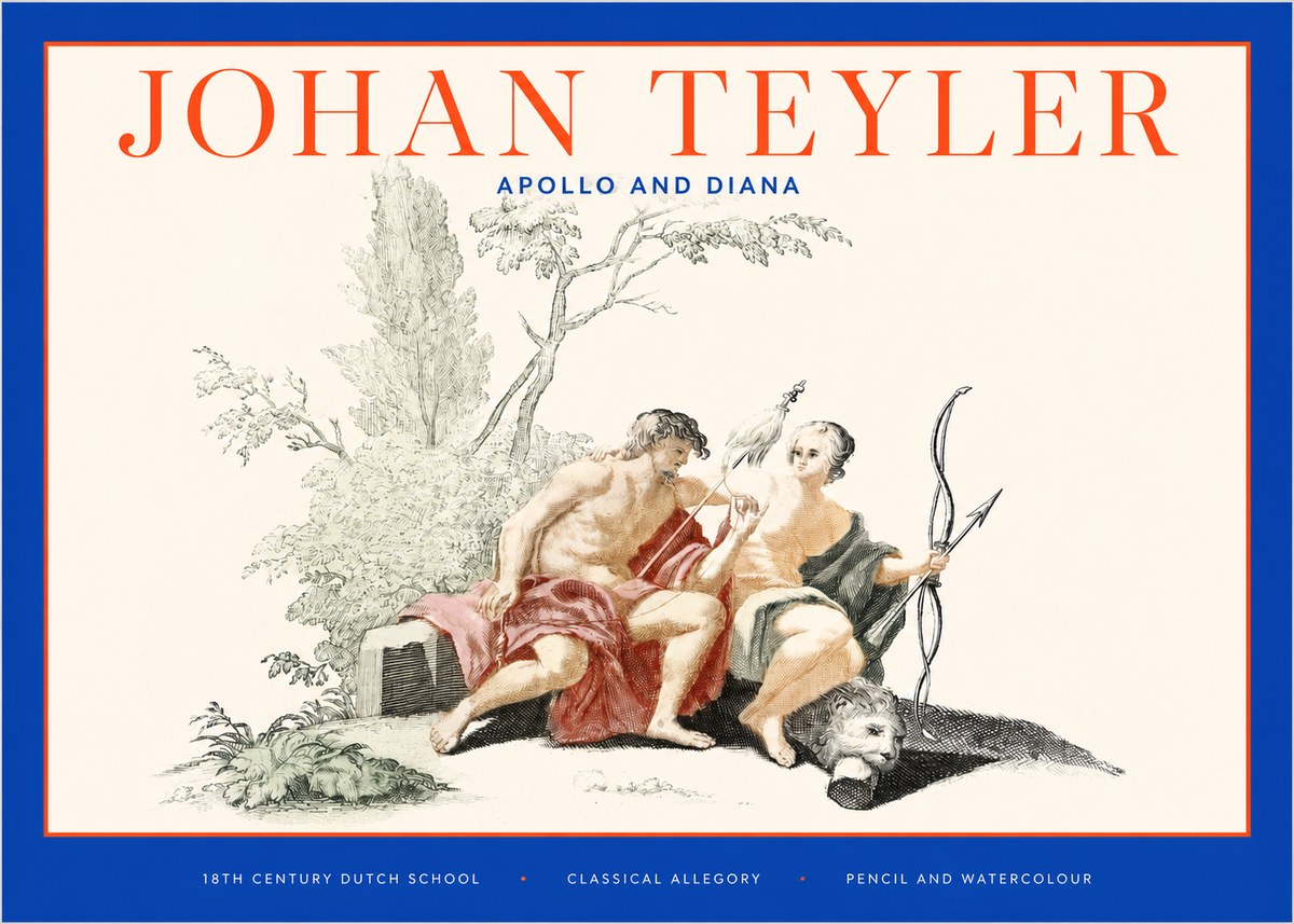 Johan Teyler Classical Study with Cupid and Symbols No6 - Plakat