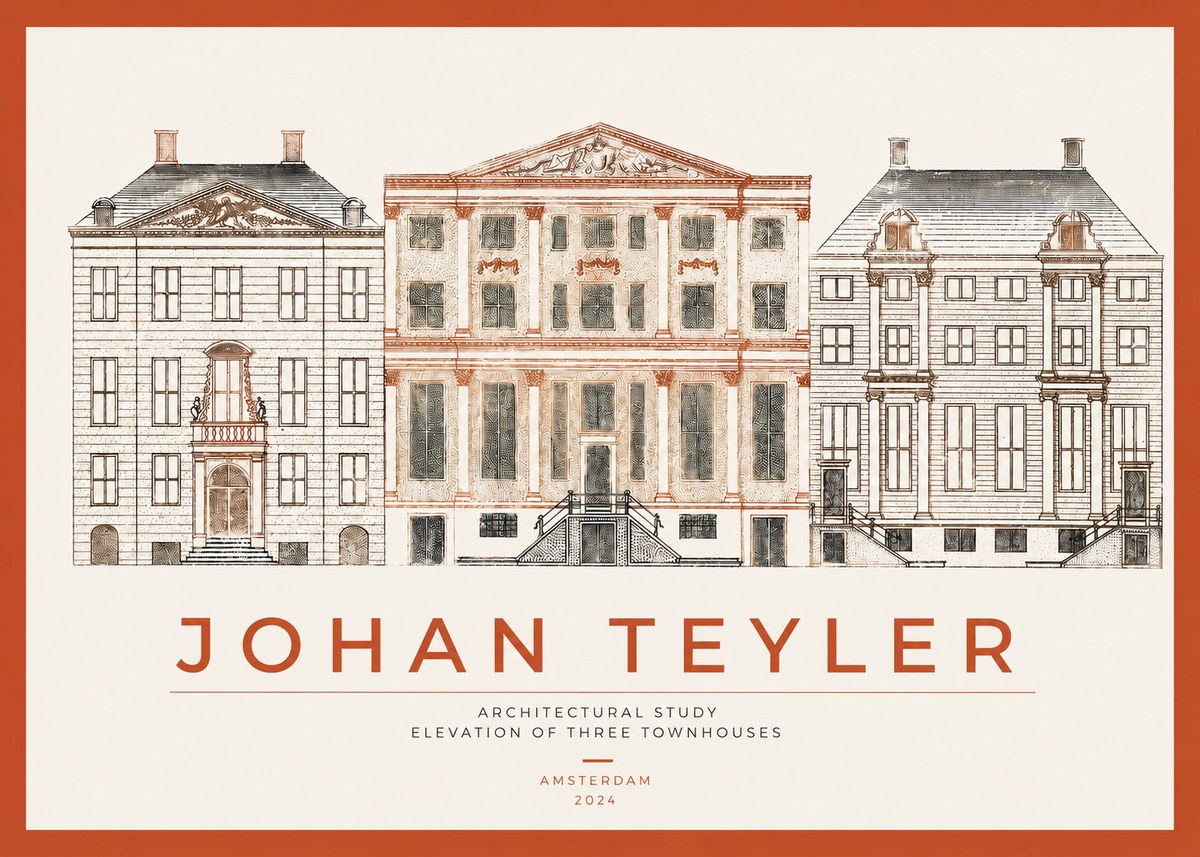 Johan Teyler Architectural Study IX No3 - Plakat