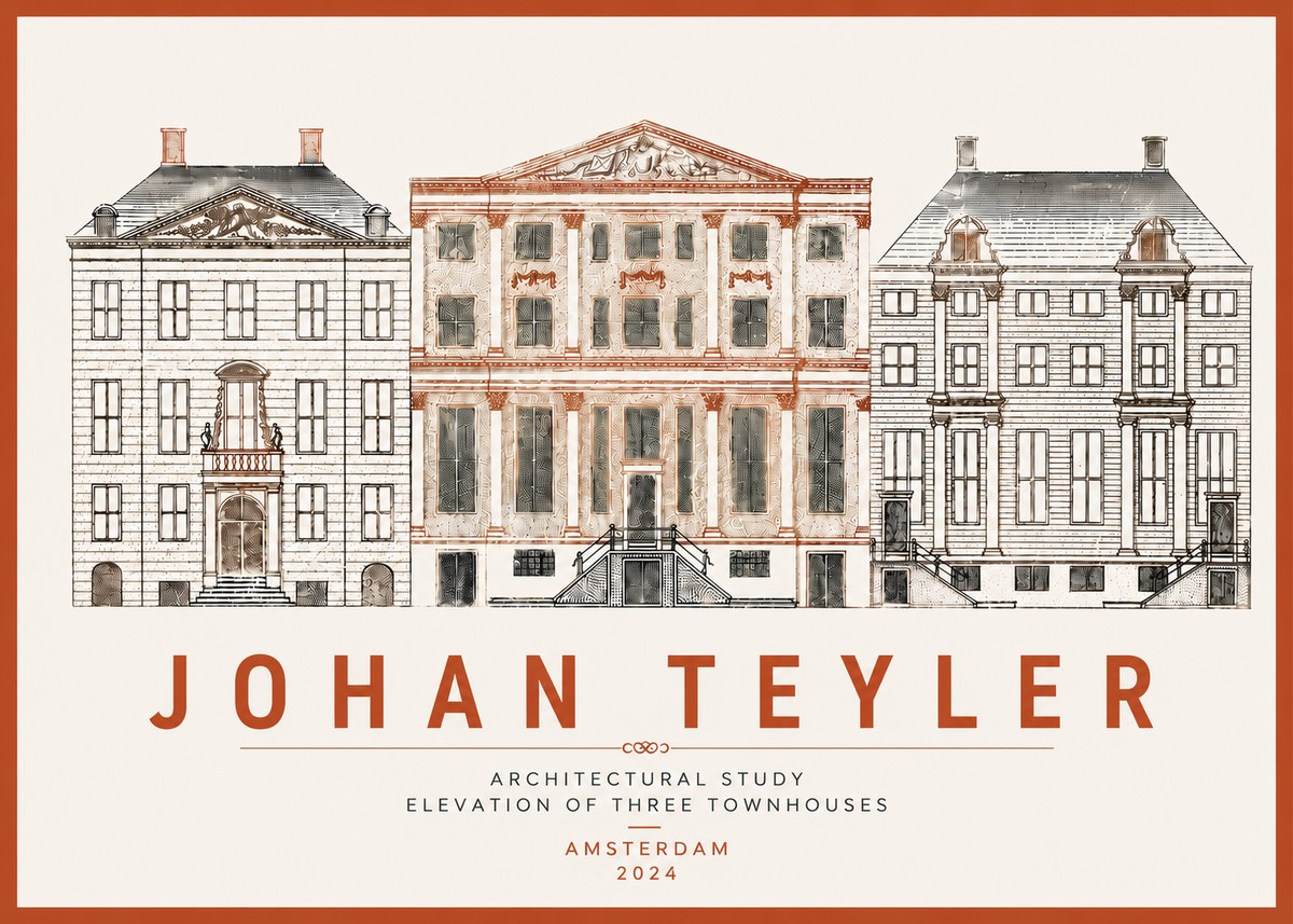 Johan Teyler Architectural Study IX No6 - Plakat