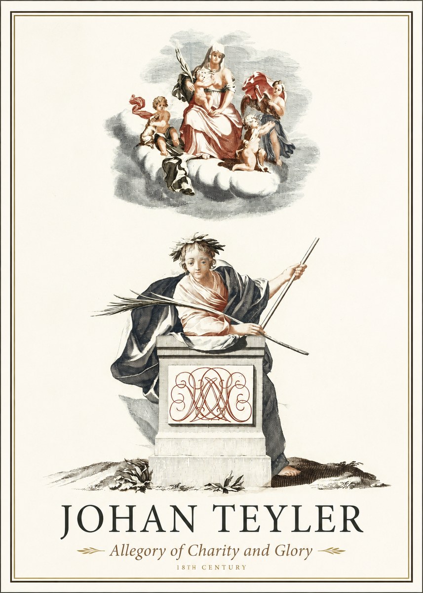 Johan Teyler Allegory of Charity and Glory No1 - Plakat