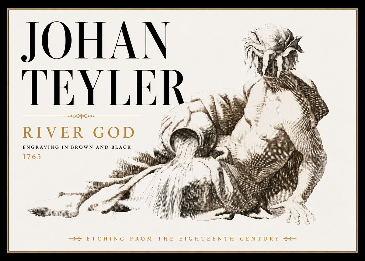 Johan Teyler River God No6 - Plakat