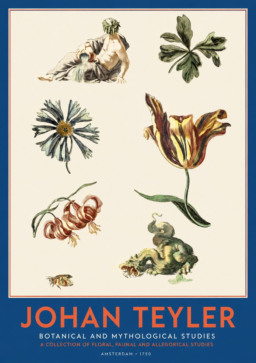 Johan Teyler Botanical and Mythological Studies No2 - Plakat