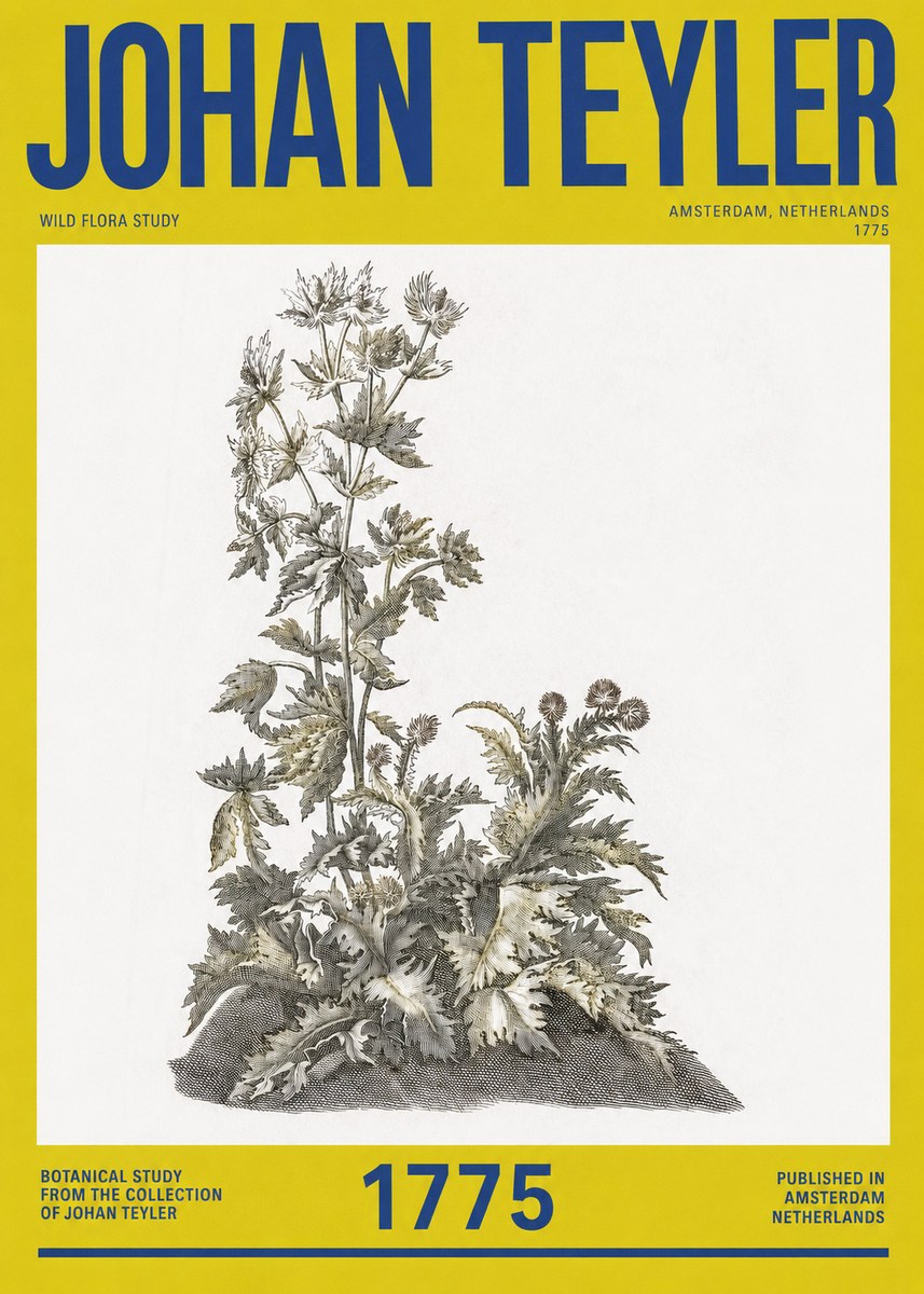 Johan Teyler Wild Flora Study No2 - Plakat