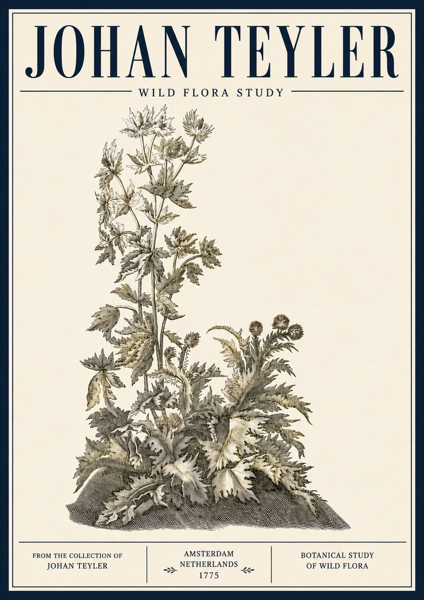 Johan Teyler Wild Flora Study No5 - Plakat