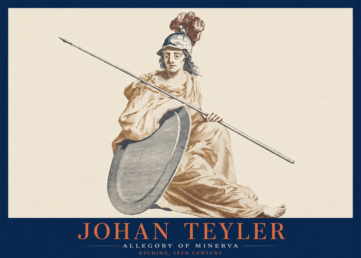 Johan Teyler Allegory of Minerva No2 - Plakat