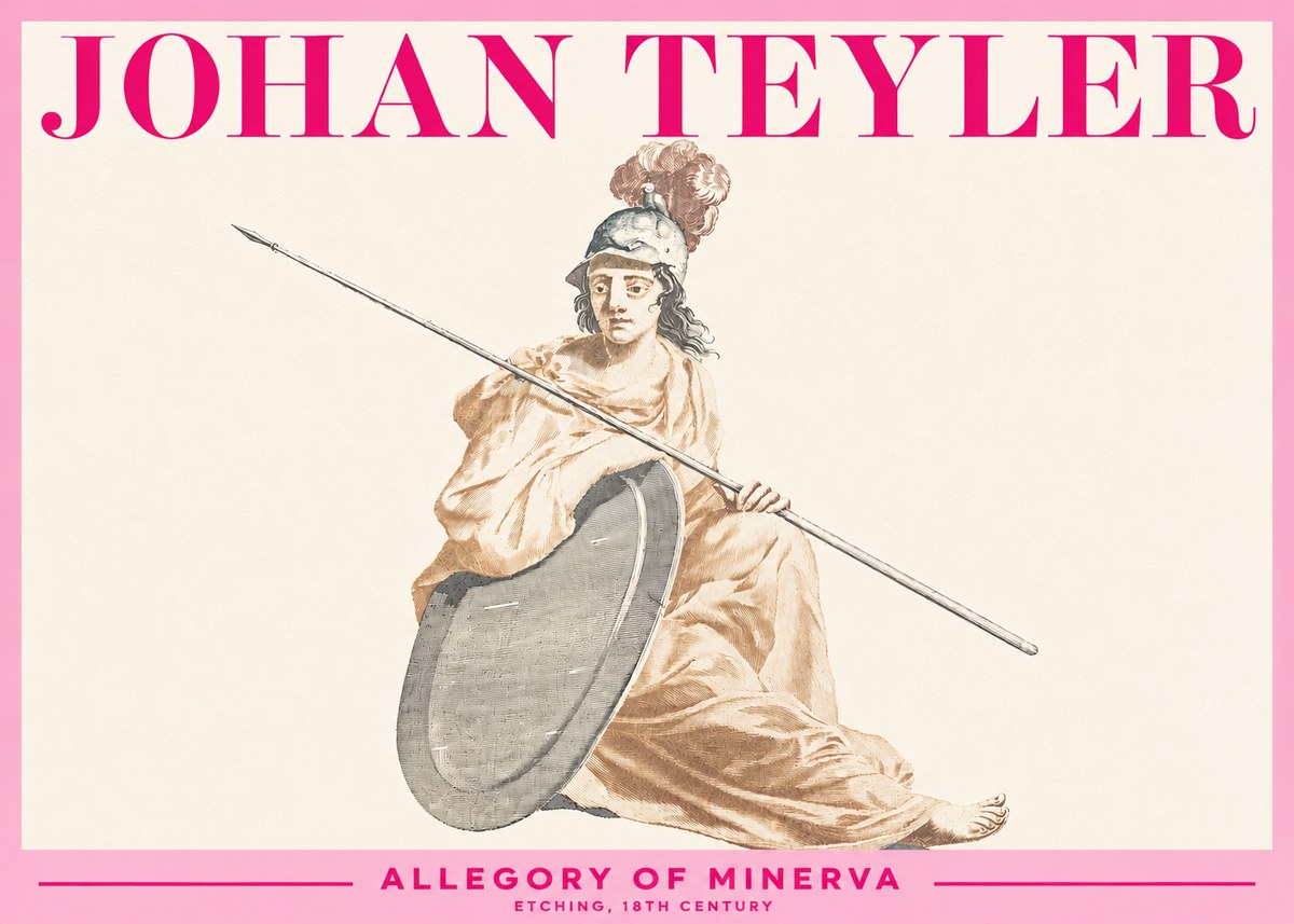 Johan Teyler Allegory of Minerva No3 - Plakat