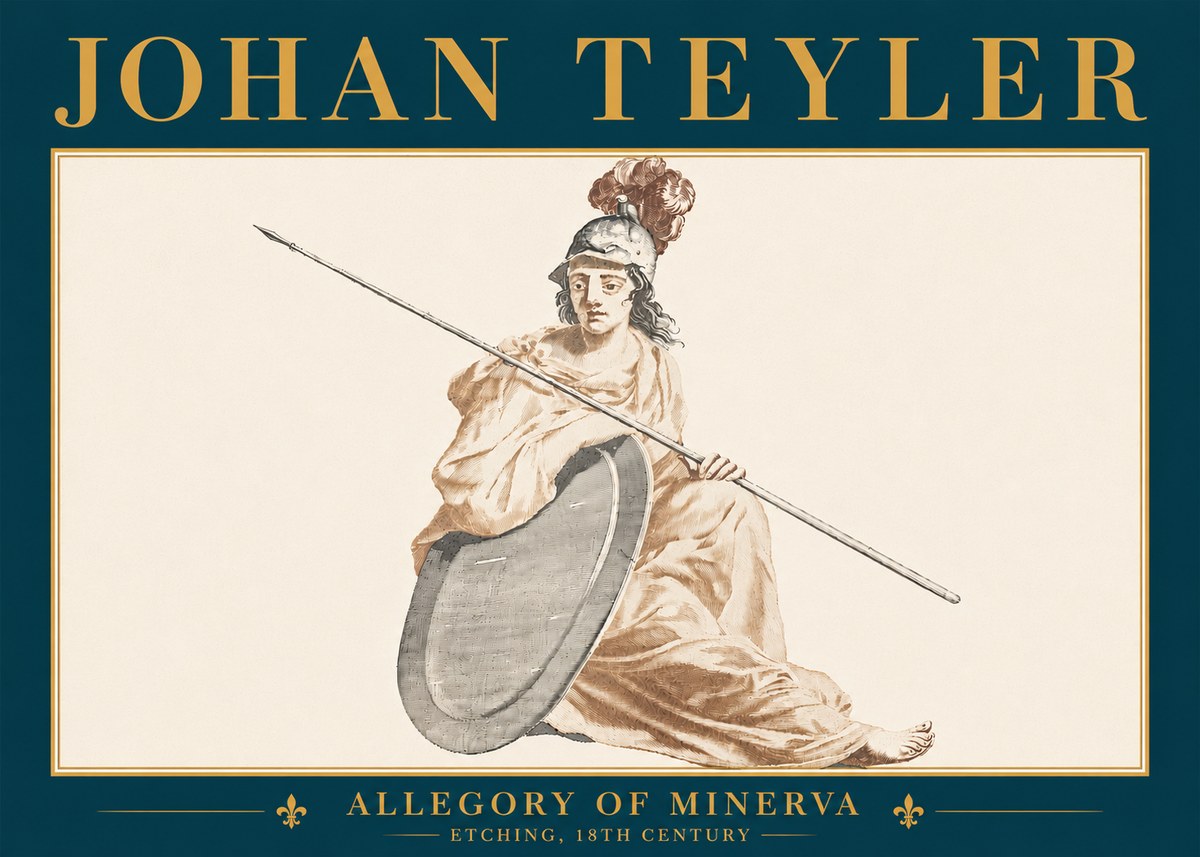 Johan Teyler Allegory of Minerva No6 - Plakat
