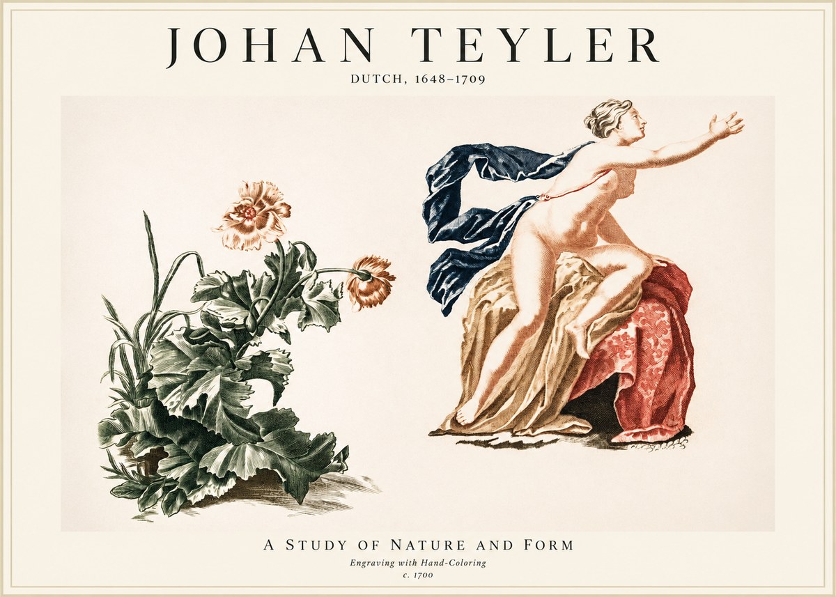 Johan Teyler A Study of Nature and Form No1 - Plakat