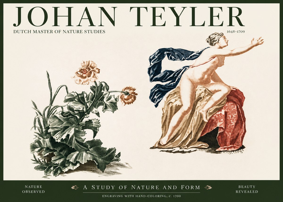 Johan Teyler A Study of Nature and Form No2 - Plakat