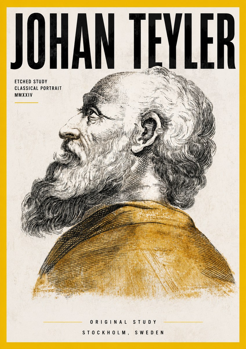 Johan Teyler Profile Study No4 - Plakat