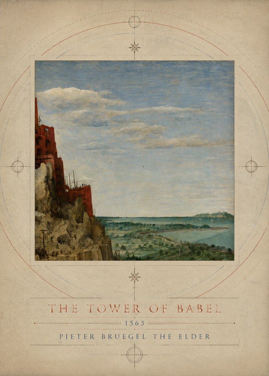Pieter Bruegel The Tower of Babel X No3 - Plakat