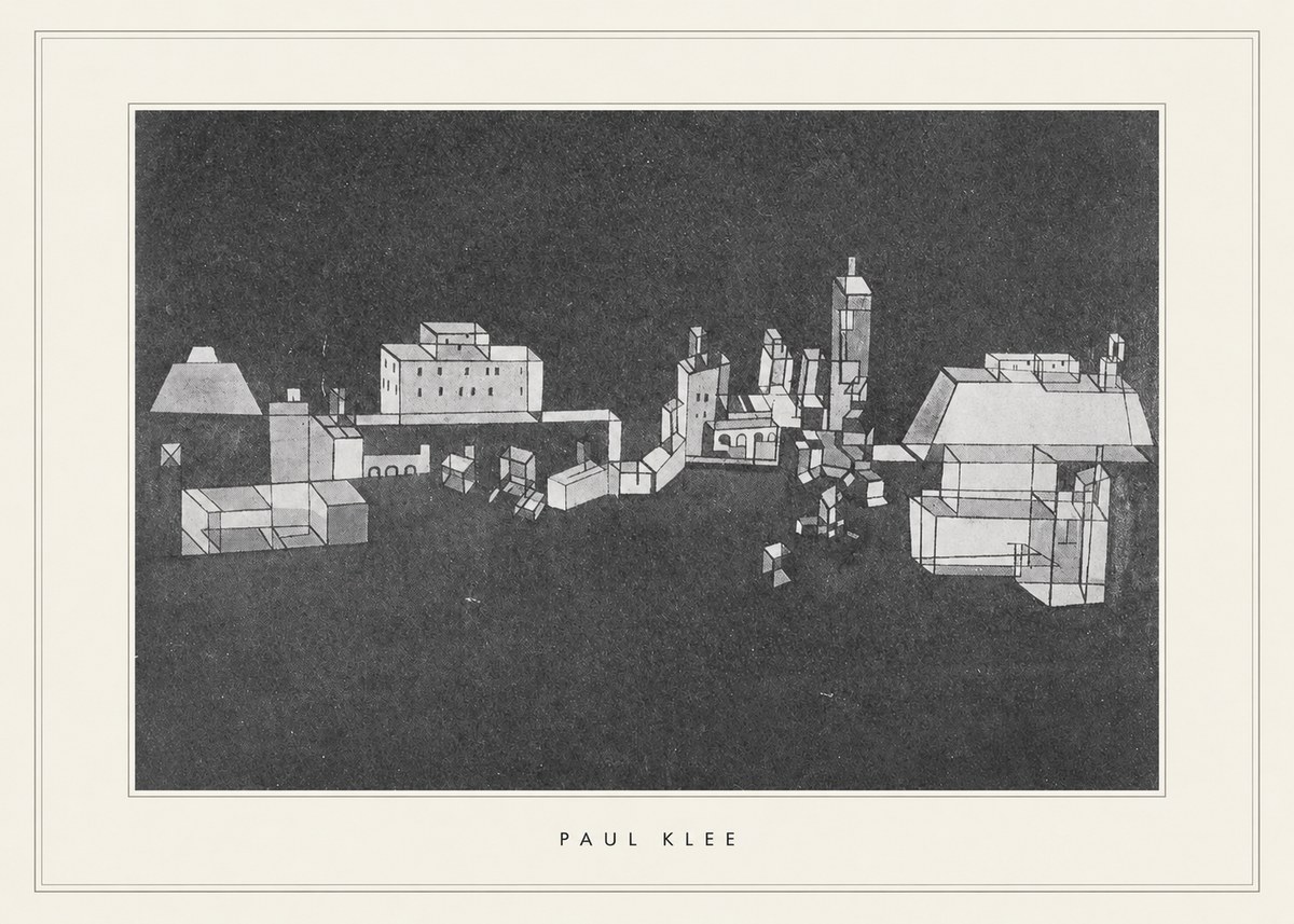 Paul Klee Architectural Forms No5 - Plakat
