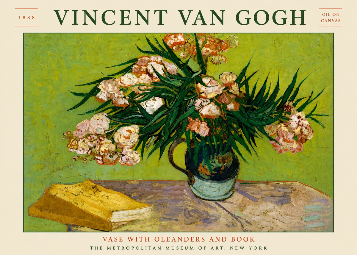 Van Gogh Oleanders No5 - Plakat
