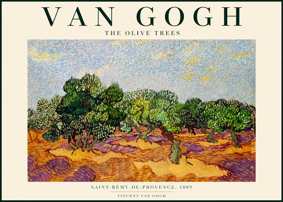 Van Gogh The Olive Trees No4 - Plakat