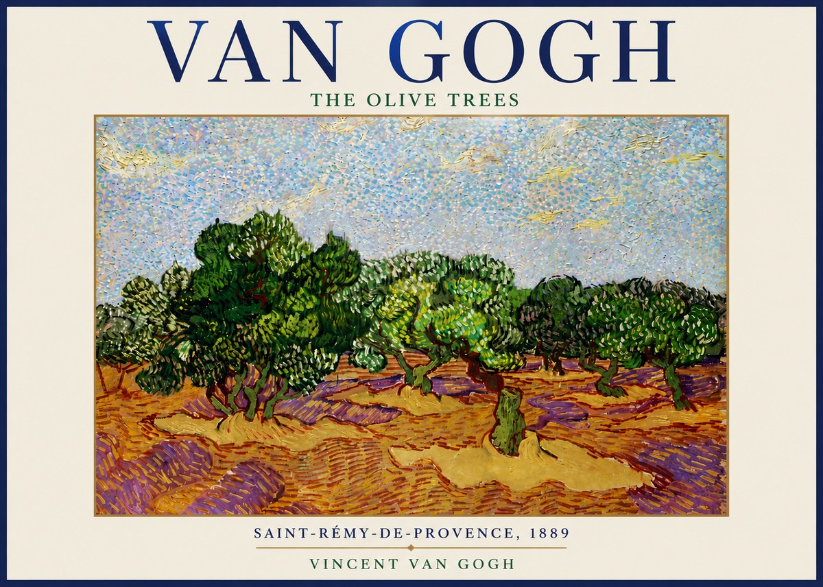 Van Gogh The Olive Trees No6 - Plakat