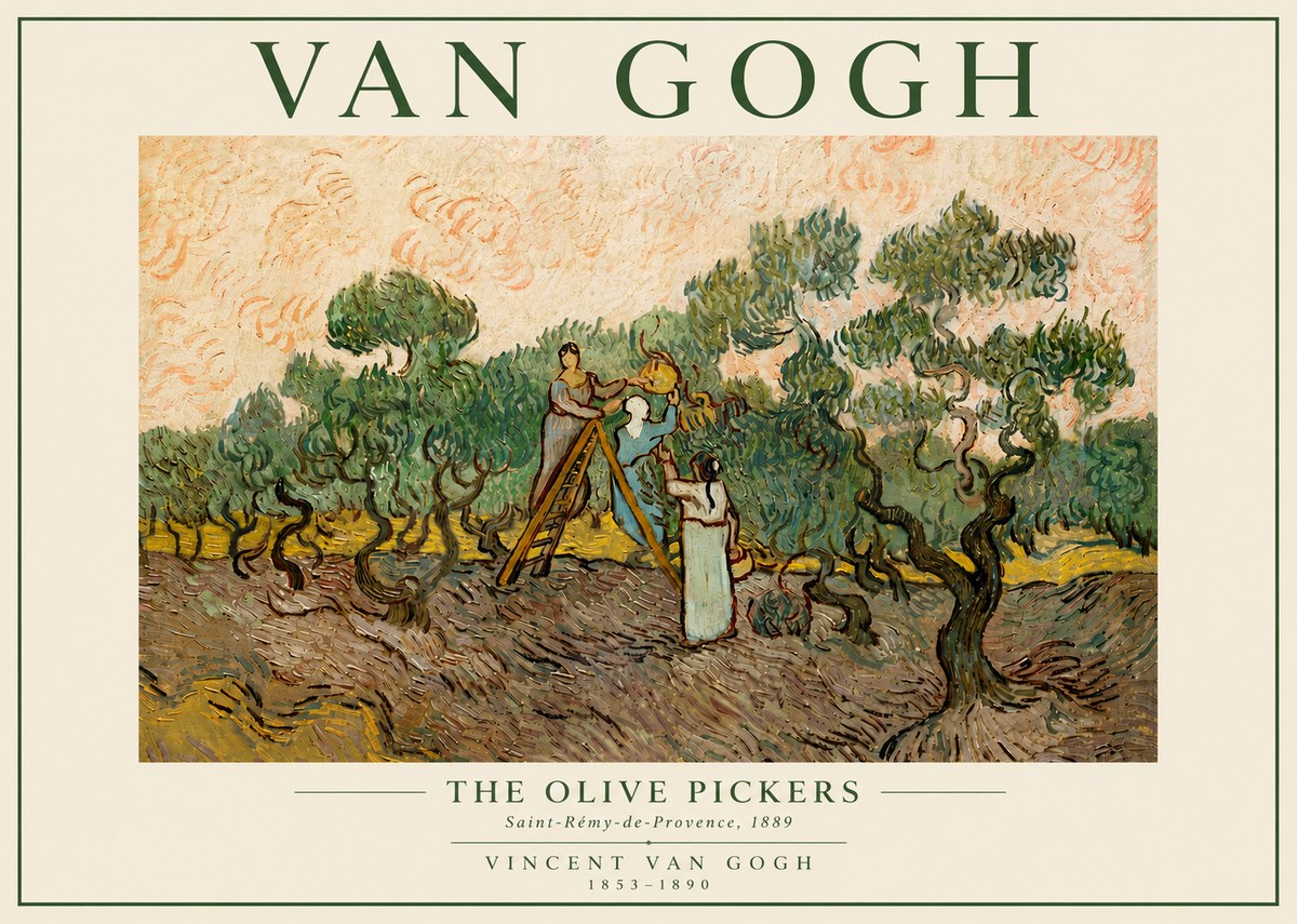 Van Gogh The Olive Pickers I No5 - Plakat