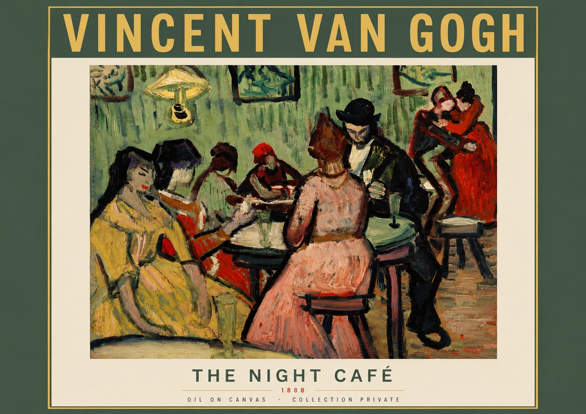 Van Gogh The Night Café I No5 - Plakat