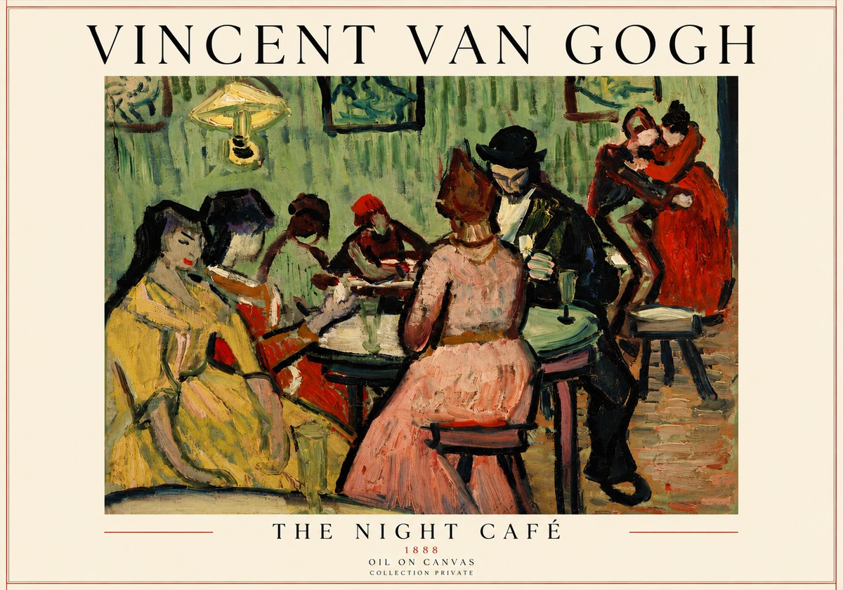 Van Gogh The Night Café I No6 - Plakat
