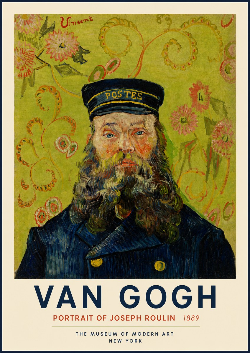 Van Gogh Portrait of Joseph Roulin II No3 - Plakat