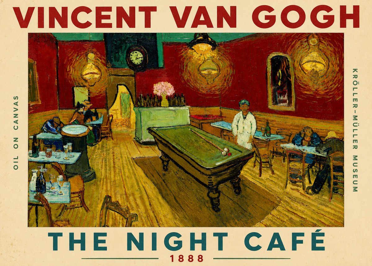 Van Gogh The Night Café II No5 - Plakat