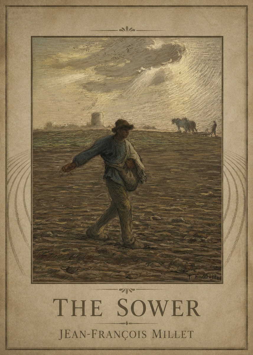 Jean-François Millet The Sower I No1 - Plakat