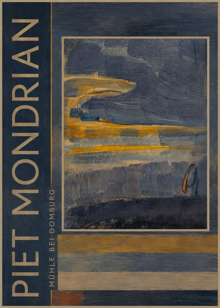Piet Mondrian Mühle Bei Domburg No3 - Plakat