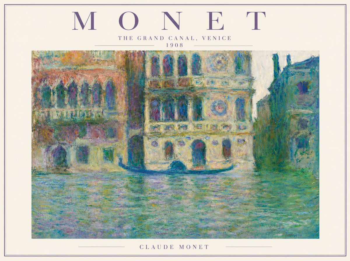 Monet The Grand Canal, Venice No5 - Plakat